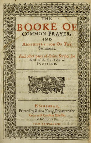 Title page 1637 Scottish Prayer Book