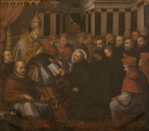 Aprovação da Companhia de Jesus pelo Papa Paulo III (c. 1640) - Domingos da Cunha, o Cabrinha (Sé Nova, Coimbra)