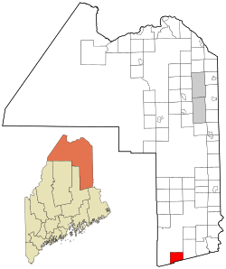 Location of Macwahoc Plantation, Maine