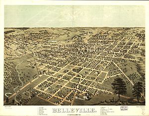 Bird's Eye View of Belleville, Illinois