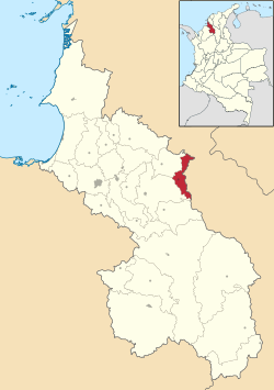 Location of the municipality and town of Buenavista, Sucre in the Sucre Department of Colombia.
