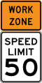 MUTCD Sign Assembly - R2-1 with G20-5aP