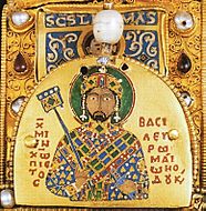 Michael VII Doukas on the Holy Crown