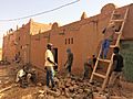 Niger, Agadez (50), house repairs, old town