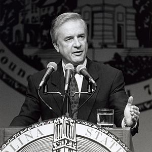 North Carolina Governor Jim Hunt in 1992