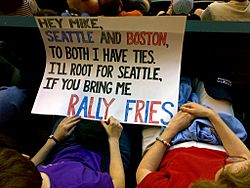 Rally fries sign