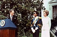 Reagans with Michael Jackson