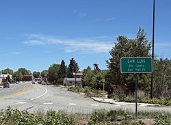 Entering San Luis from the west