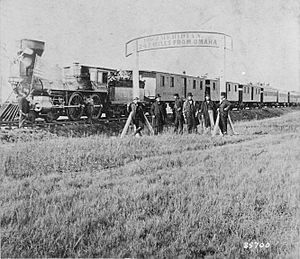 Union Pacific Railroad on the 100th meridian (cropped)