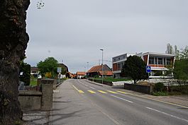 The village center of Rossens