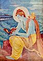 An early 20th century Hindu deity Rama painting