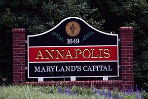 Annapolis Maryland sign by D Ramey Logan
