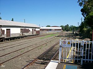 Bomaderry railway station end of the line