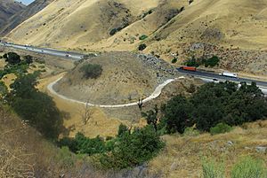 Dead-Man's Curve in Lebec, California, 2010