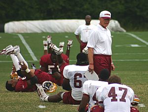 Joe Gibbs during Redskins training camp, August 2005