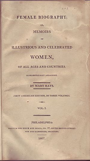 MaryHays-FemaleBiography