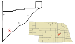 Location of Chapman, Nebraska