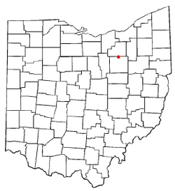 Location of Creston, Ohio