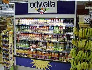 Odwalla display stand grocerystore