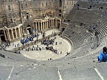 Roman theatre, bosra, syria, easter 2004