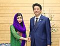 Shinzō Abe and Malala Yousafzai (1)