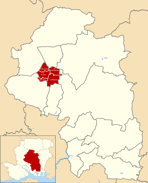 Winchester proper ward borders