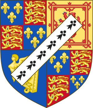 Arms of Charles FitzRoy, 2nd Duke of Cleveland.svg
