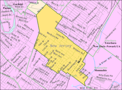 Census Bureau map of Wood-Ridge, New Jersey