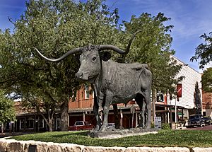El Capitan cattle drive monument (2008)