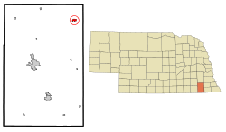 Location of Adams, Nebraska