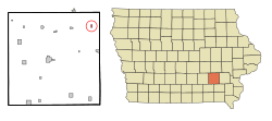 Location of Kinross, Iowa