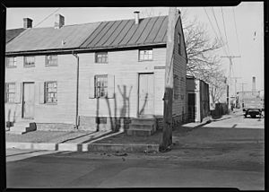 Lancaster, Pennsylvania - Housing. Low-priced houses on Cabbage Hill - rental about $12.00 per month - (umbrella... - NARA - 518455