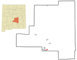 Location of Ruidoso Downs, New Mexico