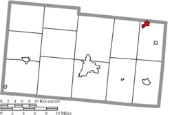 Location of North Lewisburg in Champaign County