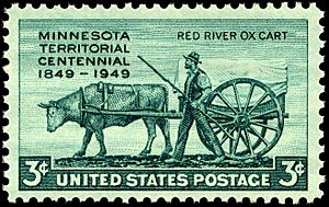 Minnesota Territory 3c green 1949 issue