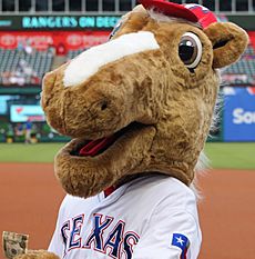 Rangers Captain team mascot May 23 2016