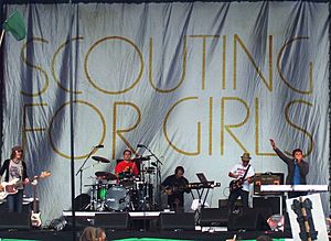 Scouting for Girls in June 2008 during the Glastonbury Festival.jpg