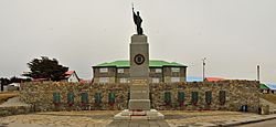 The Falklands War Memorial in Stanley, Falkland Islands