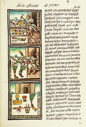 The Florentine Codex- Aztec Feather Painters IVf