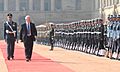 The Governor General of Canada, Mr. David Johnston inspecting the Guard of Honour, at the Ceremonial Reception, at Rashtrapati Bhavan, in New Delhi on February 24, 2014