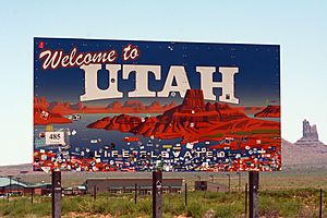Utah Sign during RAAM 2015 by D Ramey Logan