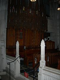 West choir stalls by Edward Maene, Washington Memorial Chapel
