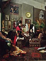 "In the Artist's Studio", (1889) by Édouard-Antoine Marsal