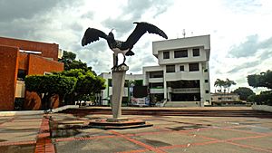 Monument in front of the Arauca City Hall