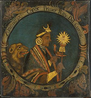Brooklyn Museum - Manco Capac, First Inca, 1 of 14 Portraits of Inca Kings - overall