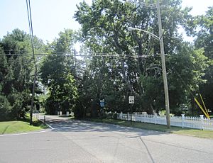 Looking south along Holmes Mill Road (CR 27)