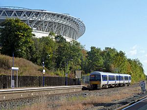 Marylebone train leaves Wembley Stadium - geograph.org.uk - 3154682