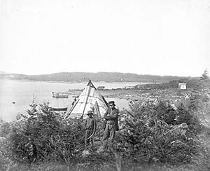 Mi'kmaq people at Tufts Cove, Nova Scotia, Canada, ca. 1871.jpg