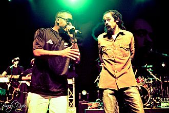 Nas and Damian Marley performing in Wellington Photo By Brady Dyer