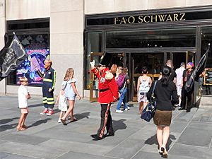 Officer of the Day opens FAO Schwarz jeh